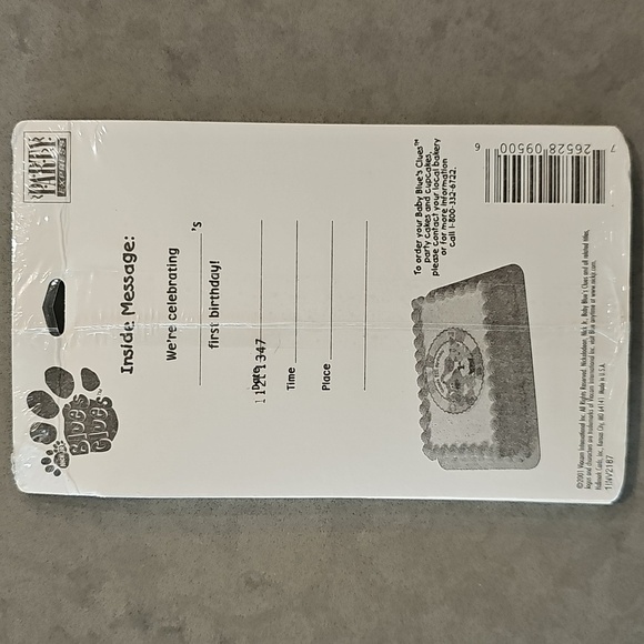 Vintage Y2K Baby Blues Clues 1st Birthday Invitations - Picture 5 of 8